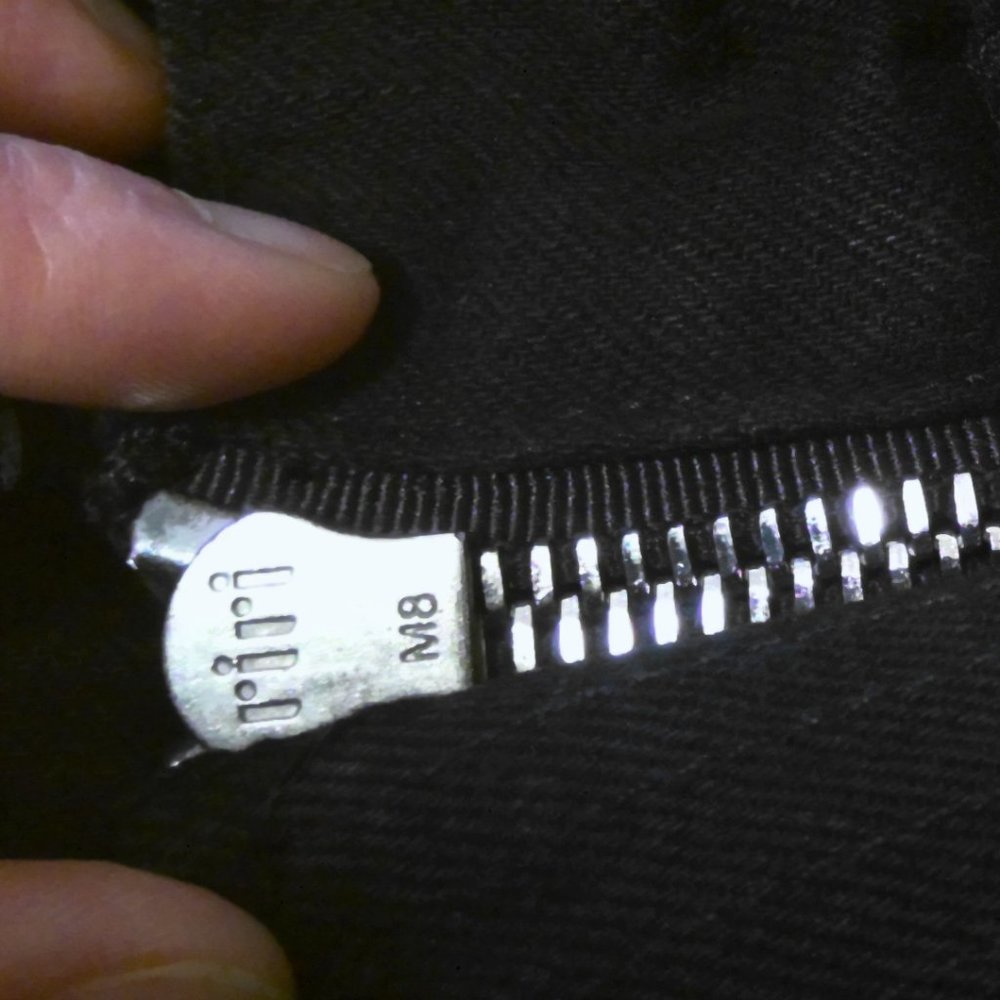 Amiri Killmonger Black Denim Shearling Jacket Size Large - Picture 10 of 12